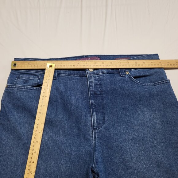 Gloria Vanderbilt Amanda Jeans Womens 16 Long High Rise Straight Leg 36 X 32 - Picture 10 of 16